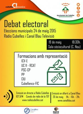 Cartell debat formacions amb representacio