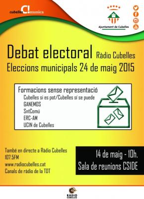 Cartell debat formacions sense representacio